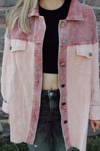 Load image into Gallery viewer, Savannah Corduroy Pink Shacket
